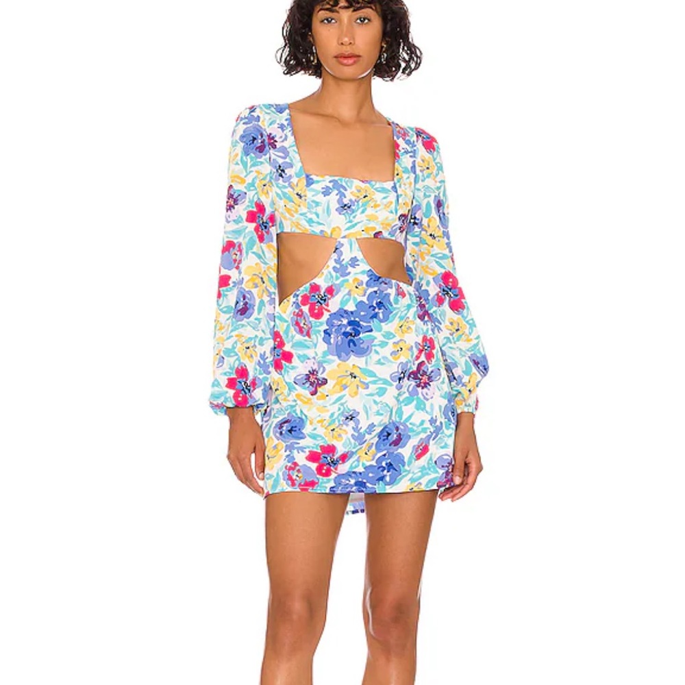 Floral More to Come cut out dress. Size small
